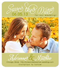 "Hay" Save the Date Magnet