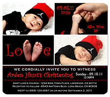 "Collage" Contemporary Christening Magnet