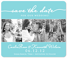 "Flowing Headline" Save the Date Magnet