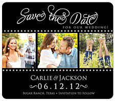 "Fancy Script" Save the Date Magnet
