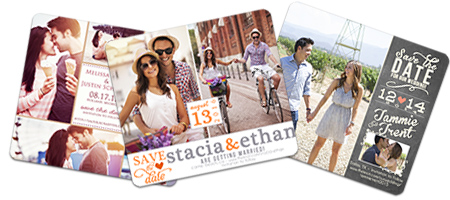 Multiple Photo Collage Save the Date Magnets