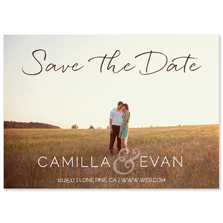 "Whispy Lines" Save the Date Magnet