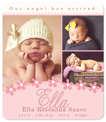 Baby Girl Birth Announcement