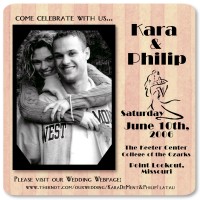 Kara & Philip Custom Save the Date Magnet